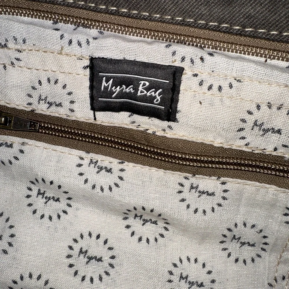 Myra Bag Shoulder Purse Womens Hair On Hide Boho Bag Canvas Zipper Closure - Picture 7 of 10